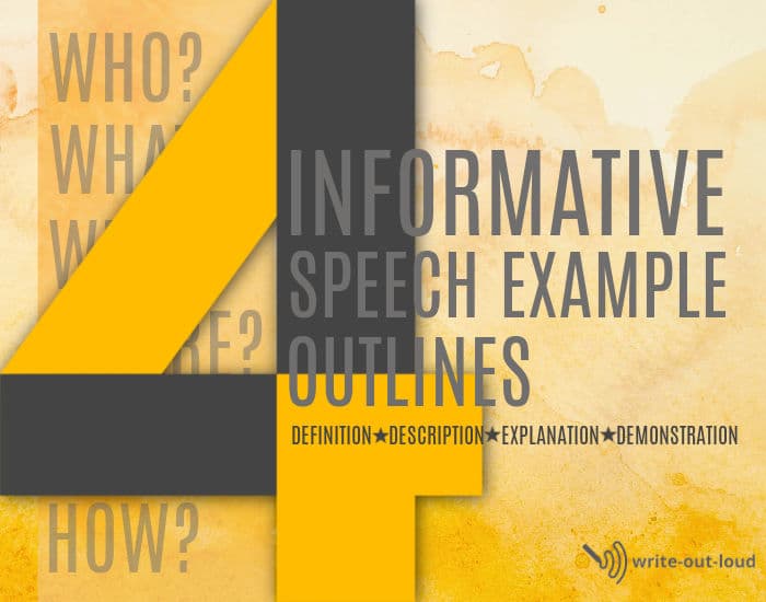 Image - label - 4 Informative speech example outlines: definition, description, explanation, demonstration