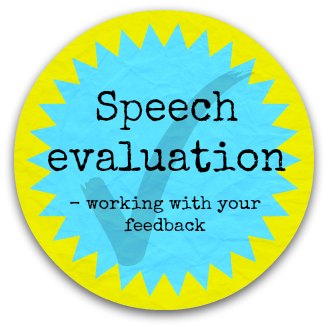 giving a speech evaluation