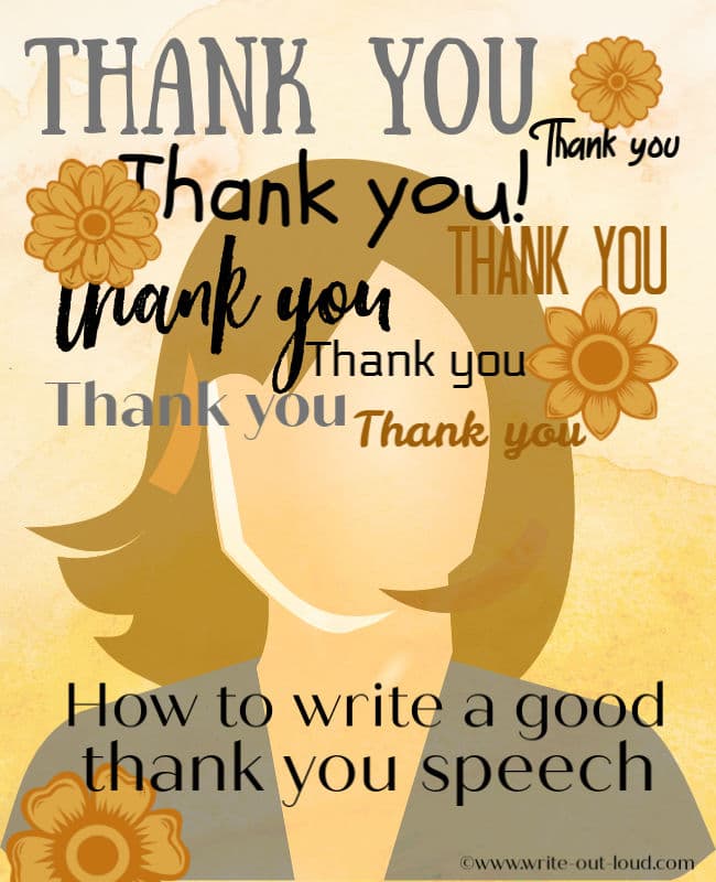 what is a good thank you speech